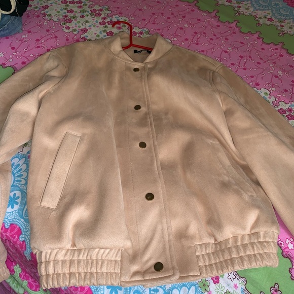 Women’s Suede Beige/Cream Jacket - Picture 1 of 4